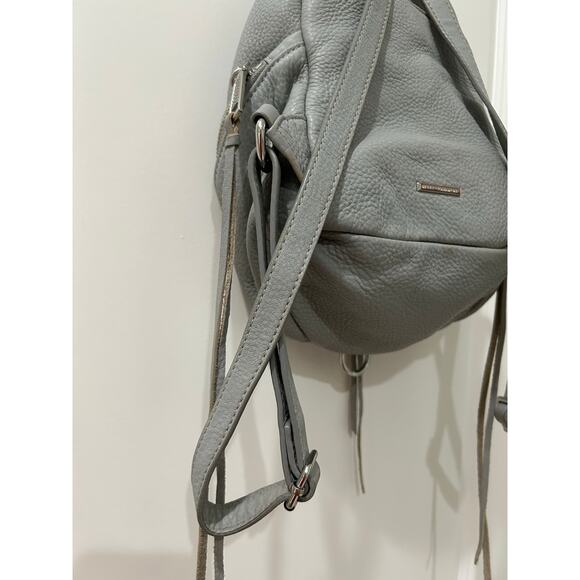 Rebecca Minkoff Julian Tassels Gray Leather Backpack main image 12